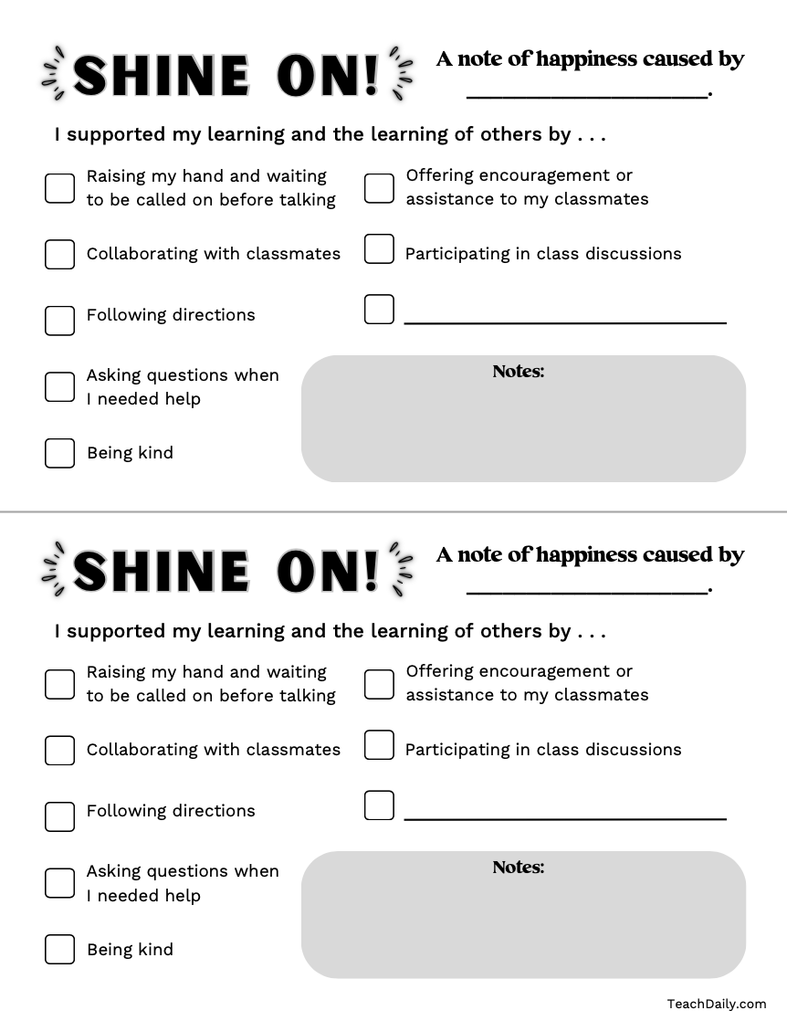 Shine On! A Note of Happiness | TheDailyCAFE.com